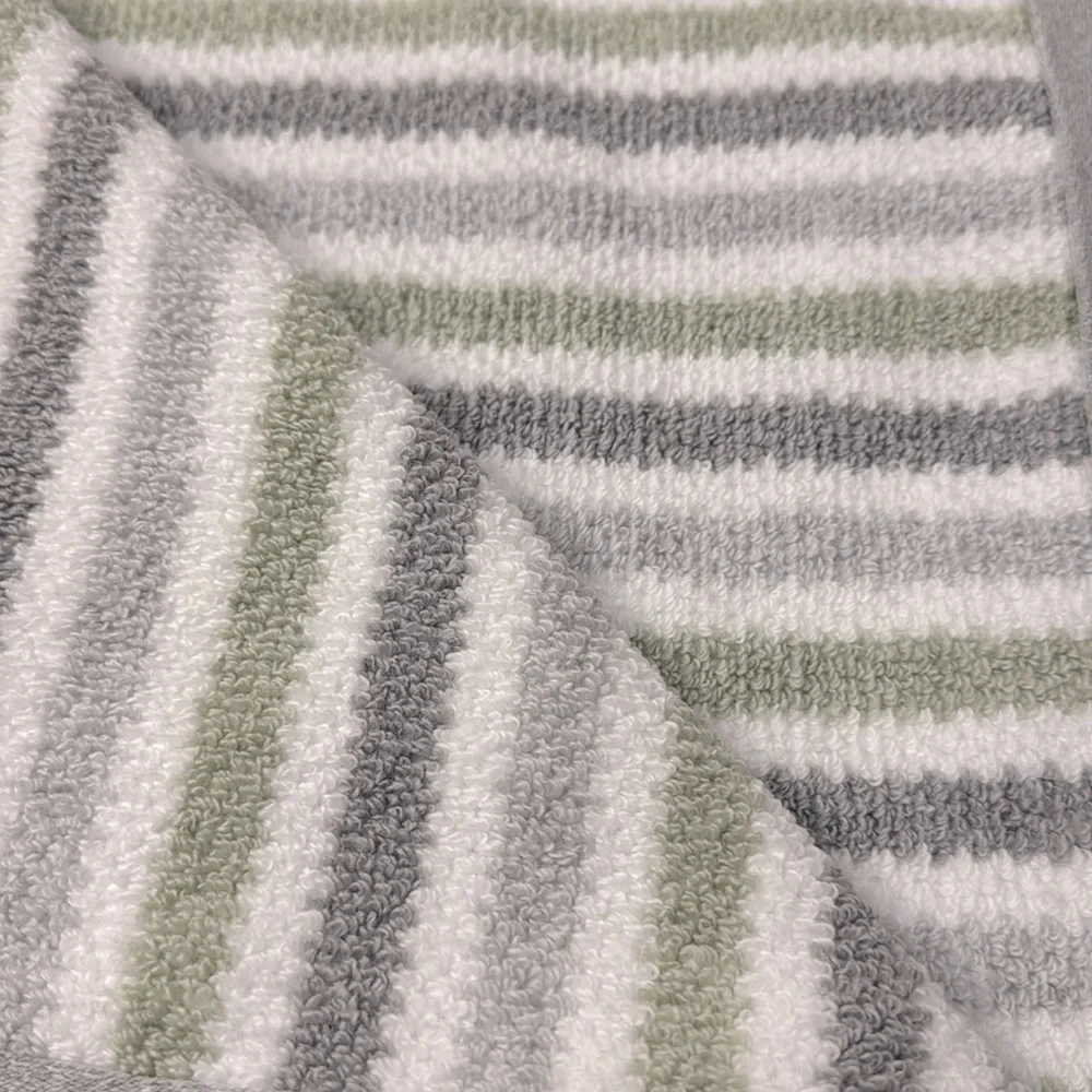 2pc ECOEXISTENCE Eco-Melange Quick Dry Bath Towel Set - Zero Twist Loops…